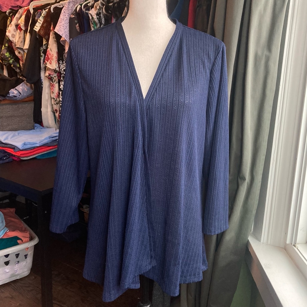 ❤️ 2 for $10 ❤️ Women's TanJay Cardigan, Size L, Navy